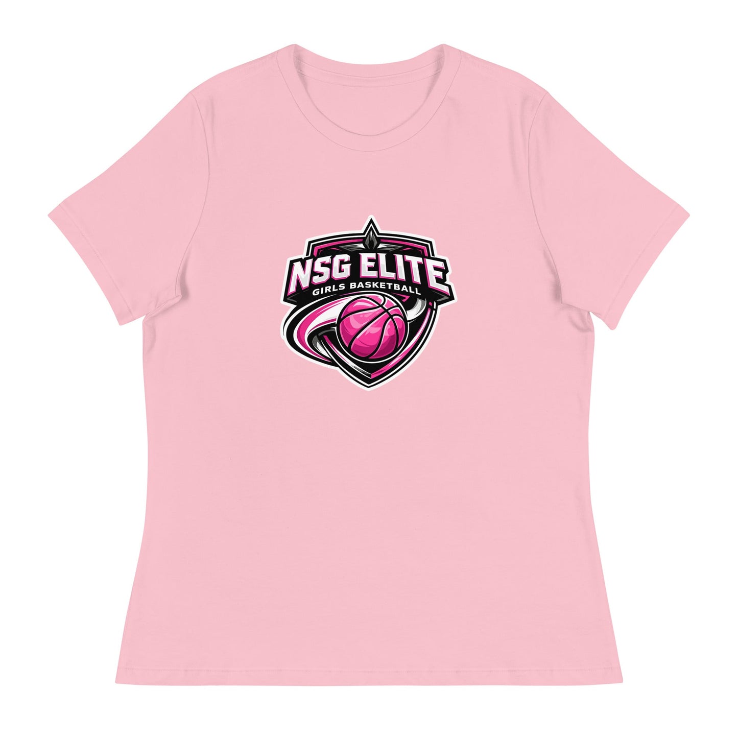 Performance | Women's Relaxed T Shirt | NSG Elite Women’s Basketball | Vanguard Shield Logo