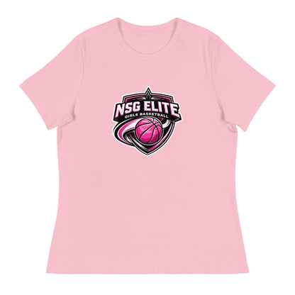 Performance | Women's Relaxed T Shirt | NSG Elite Women’s Basketball | Vanguard Shield Logo