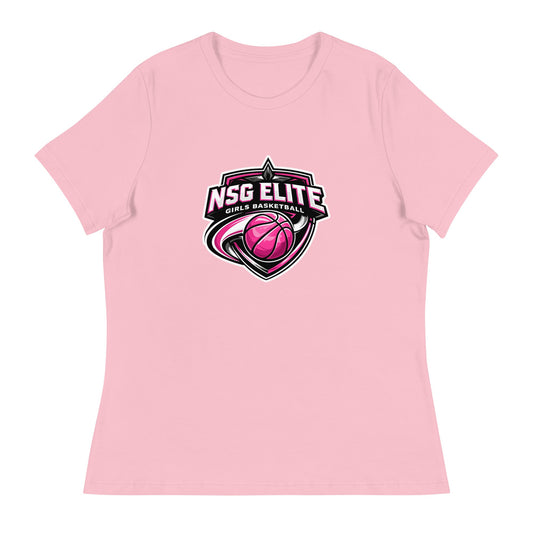 Performance | Women's Relaxed T Shirt | NSG Elite Women’s Basketball | Vanguard Shield Logo