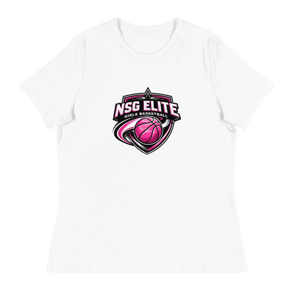Performance | Women's Relaxed T Shirt | NSG Elite Women’s Basketball | Vanguard Shield Logo