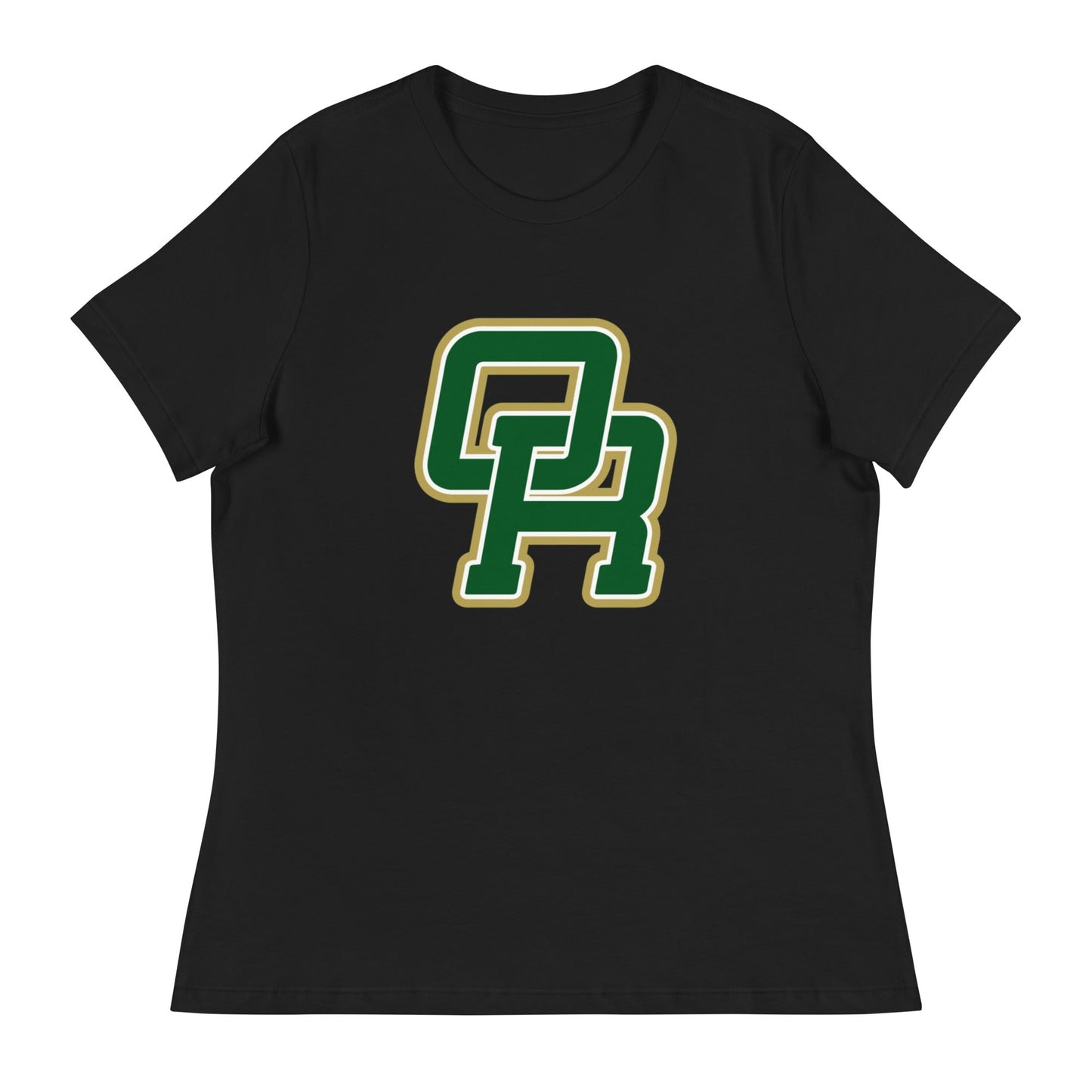 Performance | Women's Relaxed T Shirt | Oakridge Flag Football | Varsity Interlock Logo