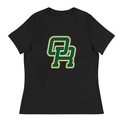 Performance | Women's Relaxed T Shirt | Oakridge Flag Football | Varsity Interlock Logo