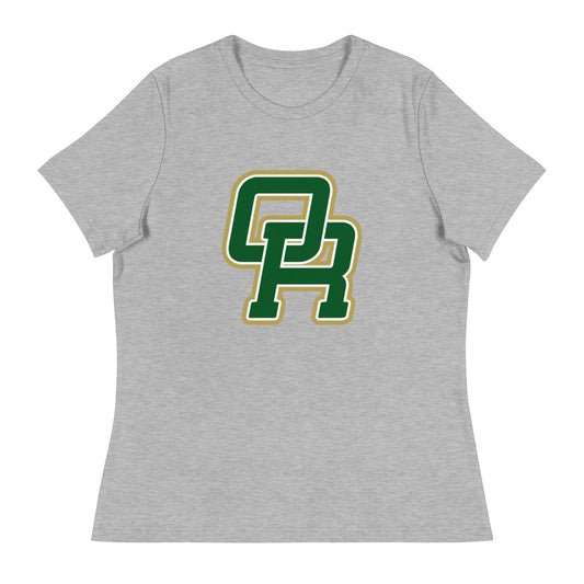 Performance | Women's Relaxed T Shirt | Oakridge Flag Football | Varsity Interlock Logo