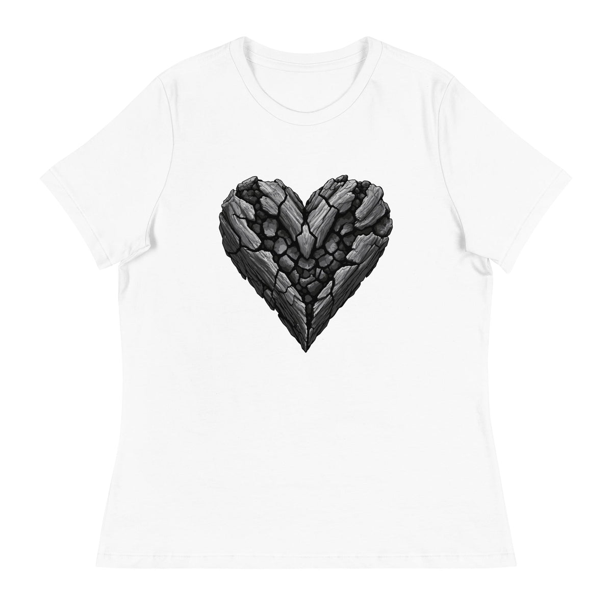 Performance | Women's Relaxed T Shirt | Obsidian Heartbeat | Emblem Logo