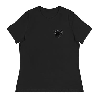 Performance | Women's Relaxed T Shirt | Obsidian Heartbeat | Heart Crest Logo