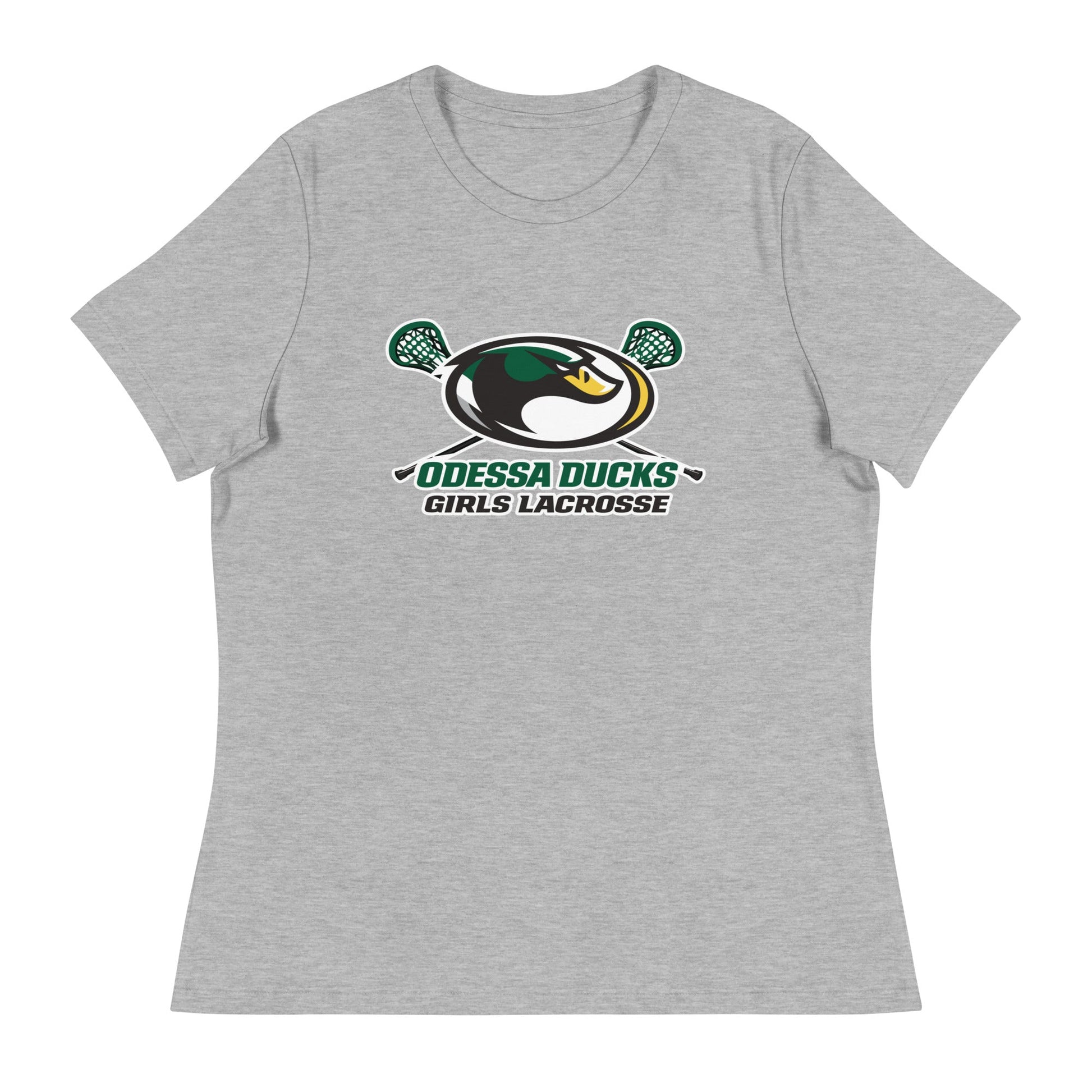 Performance | Women's Relaxed T Shirt | Odessa Girls Lacrosse | Duck Sticks Logo