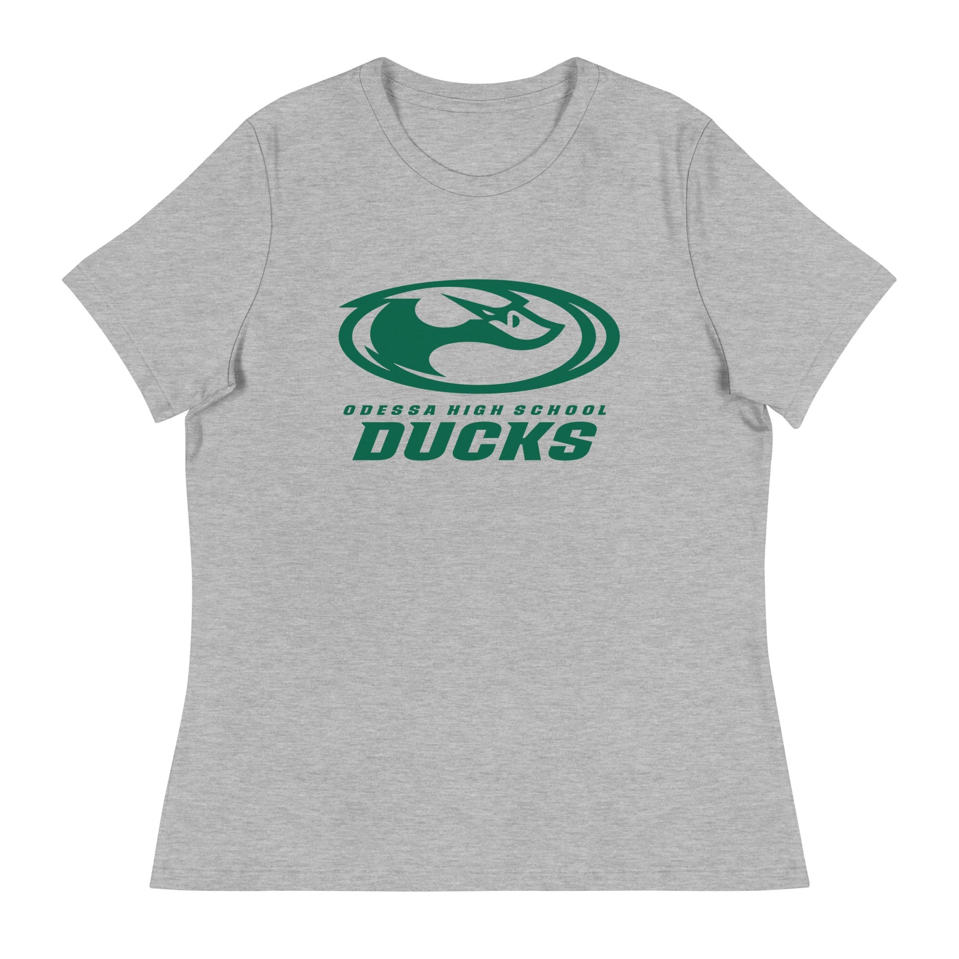 Performance | Women's Relaxed T Shirt | Odessa Girls Lacrosse | Ducks Green Logo
