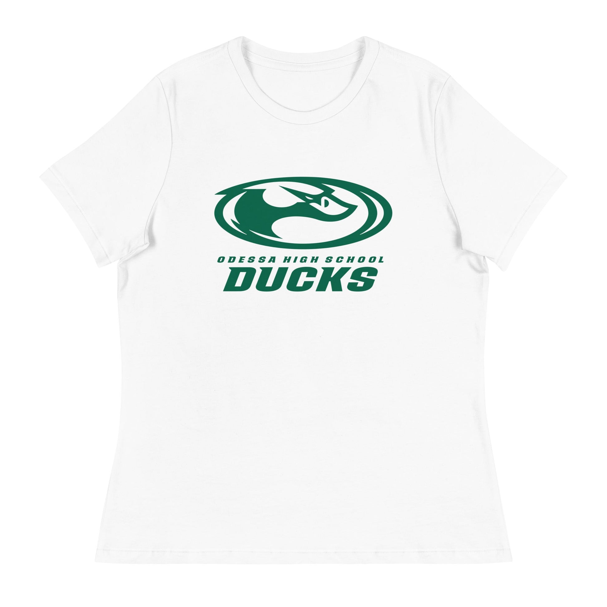Performance | Women's Relaxed T Shirt | Odessa Girls Lacrosse | Ducks Green Logo