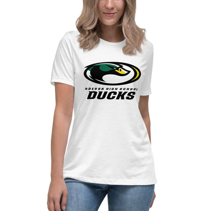 Performance | Women's Relaxed T Shirt | Odessa Girls Lacrosse | ODH Ducks Logo