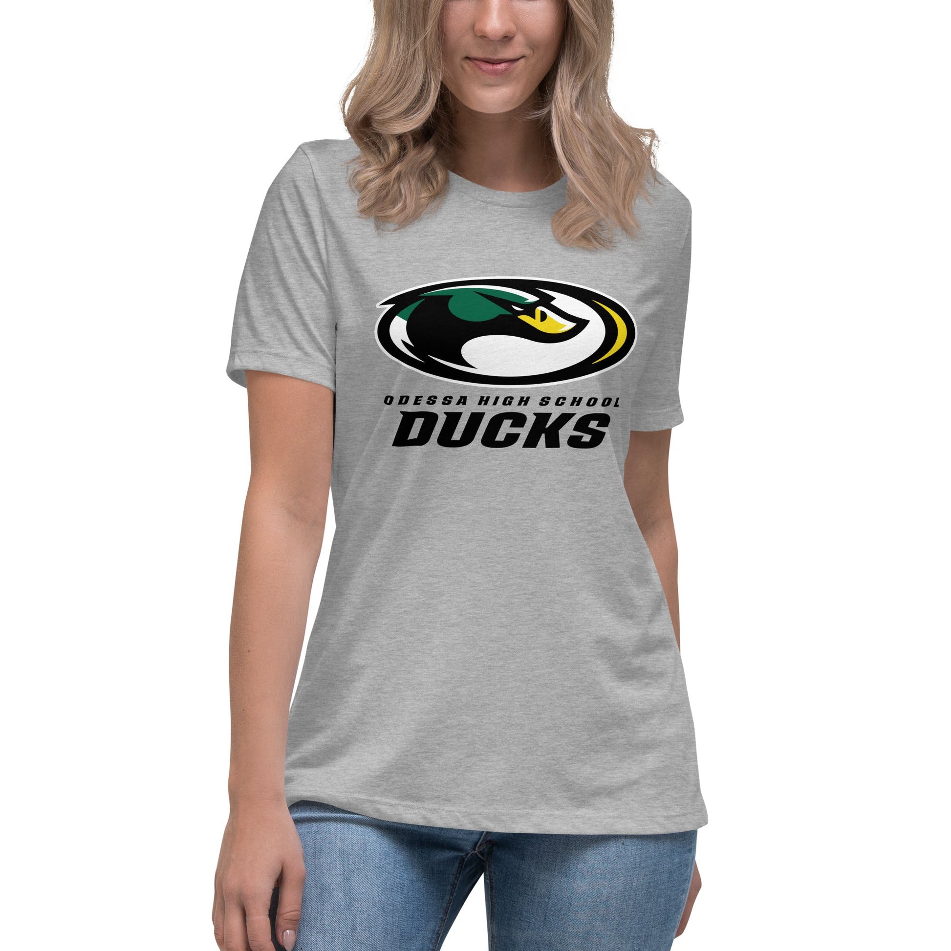 Performance | Women's Relaxed T Shirt | Odessa Girls Lacrosse | ODH Ducks Logo