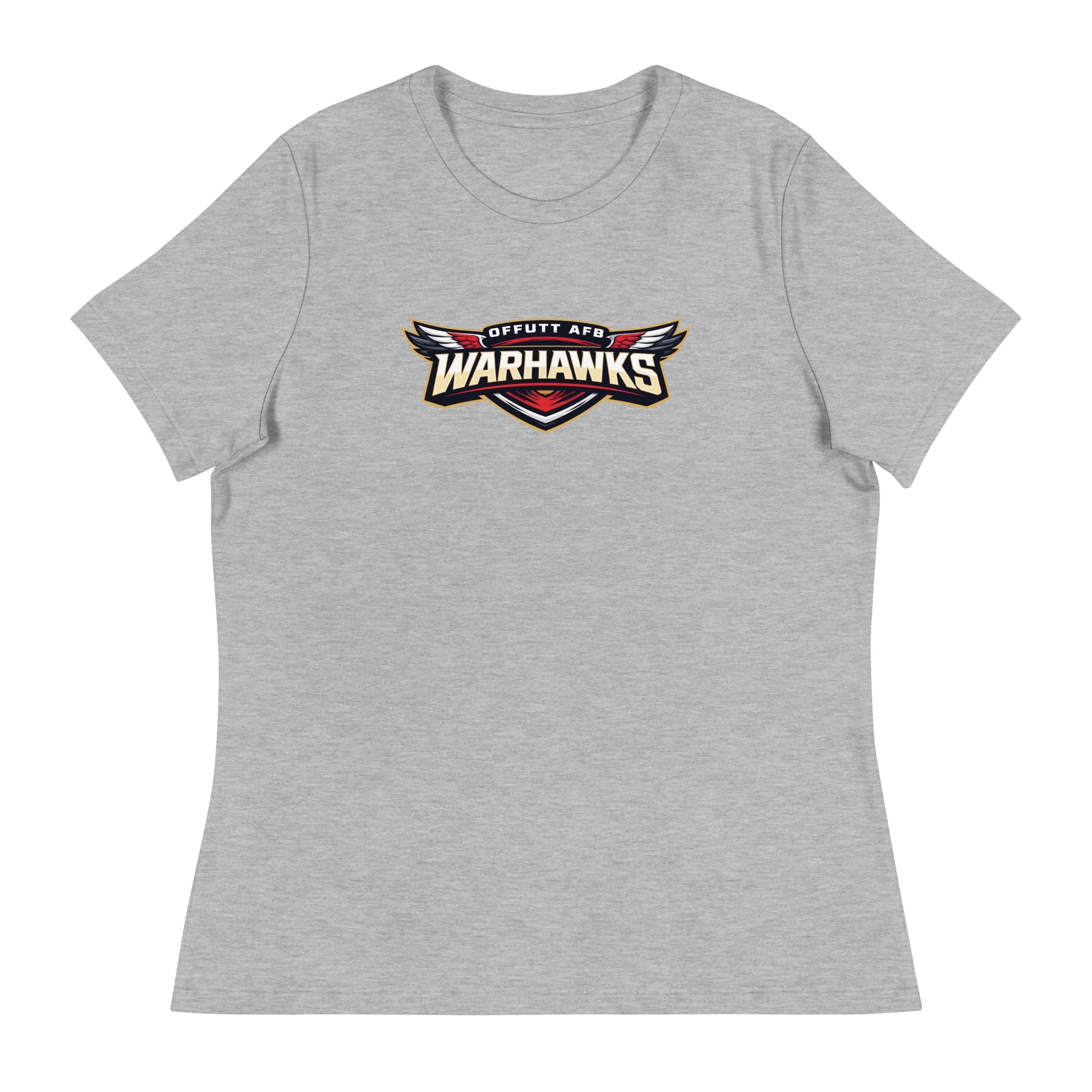 Performance | Women's Relaxed T Shirt | Offutt AFB Warhawks | Mark Logo