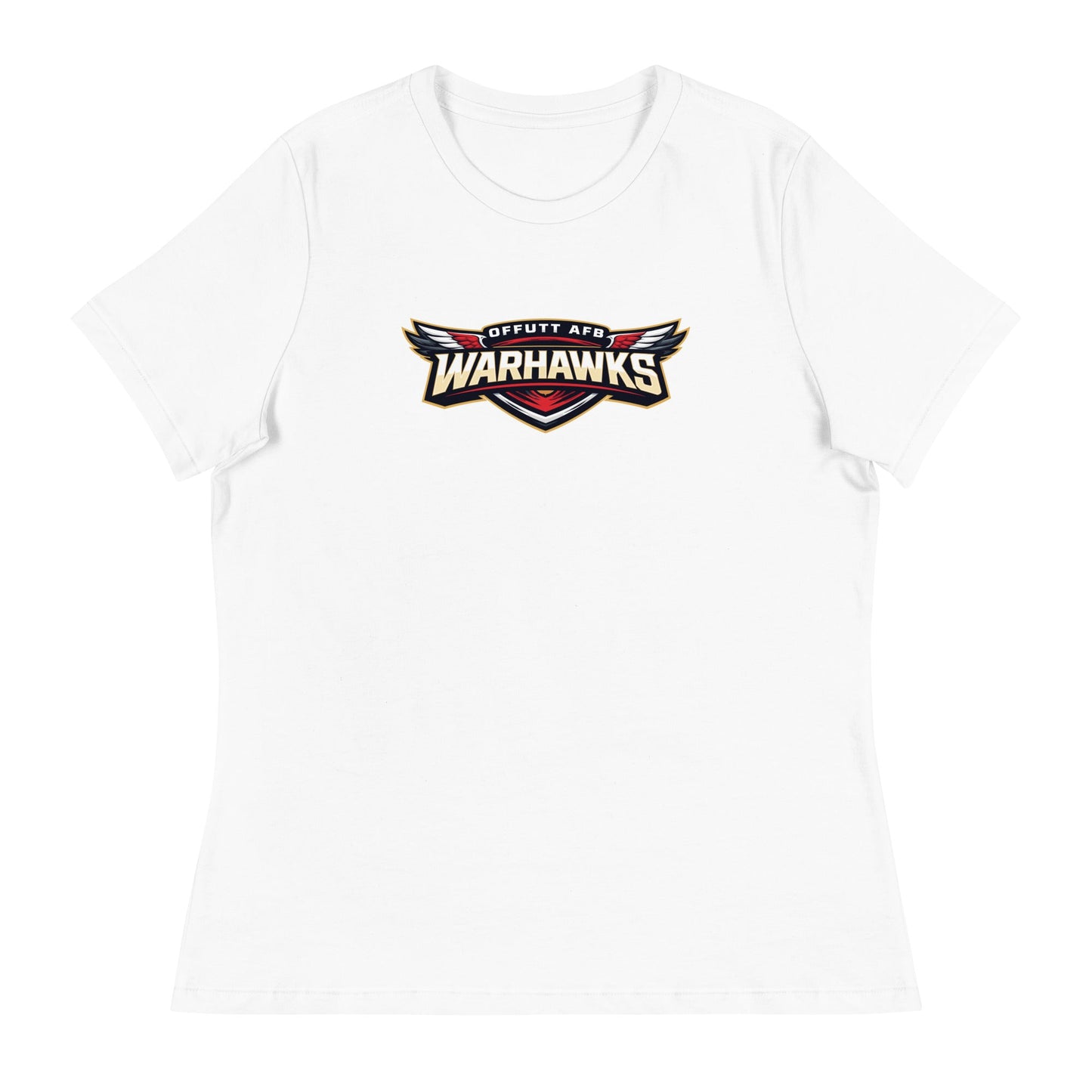 Performance | Women's Relaxed T Shirt | Offutt AFB Warhawks | Mark Logo