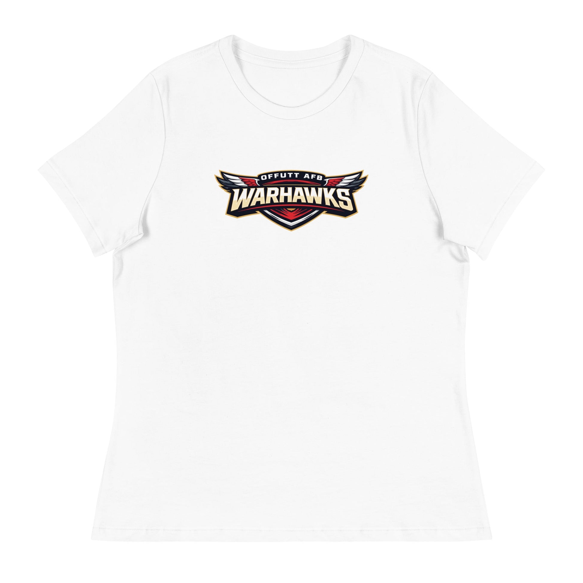 Performance | Women's Relaxed T Shirt | Offutt AFB Warhawks | Mark Logo