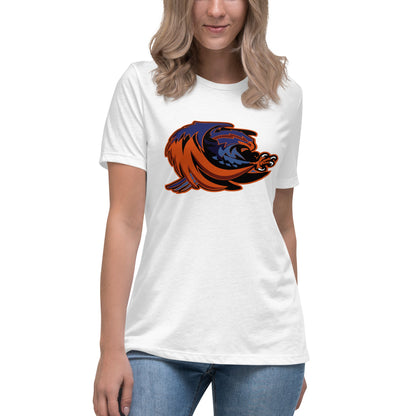 Performance | Women's Relaxed T Shirt | Offutt AFB Warhawks | Mascot Logo
