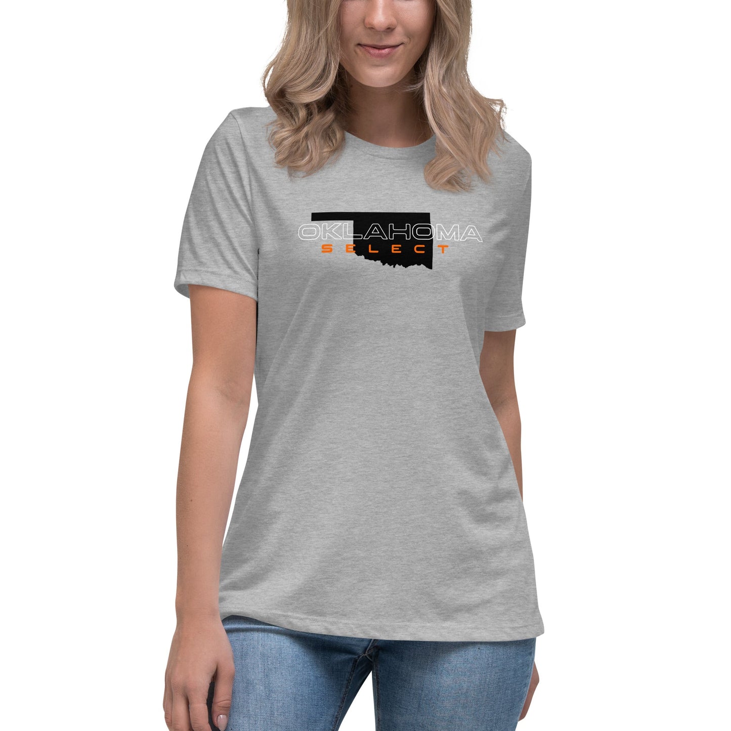 Performance | Women's Relaxed T Shirt | Oklahoma Select Ball | Script Logo