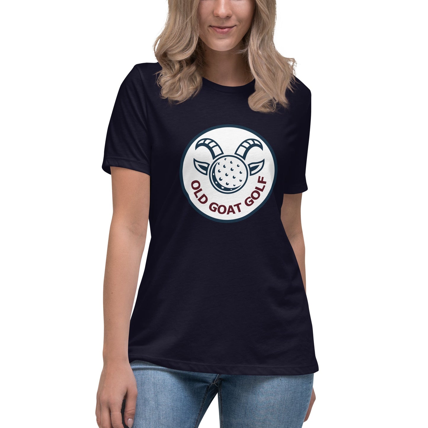 Performance | Women's Relaxed T Shirt | Old Goat Golf | Badge Logo