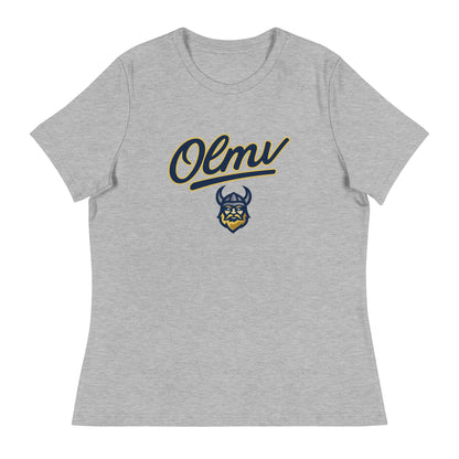 Performance | Women's Relaxed T Shirt | OLMV Vikings | Script Logo