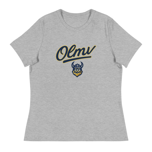 Performance | Women's Relaxed T Shirt | OLMV Vikings | Script Logo
