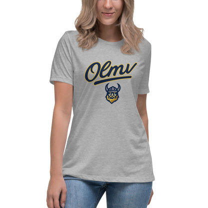 Performance | Women's Relaxed T Shirt | OLMV Vikings | Script Logo