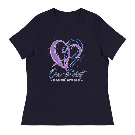 Performance | Women's Relaxed T Shirt | On Point Dance Studio | Crest Logo