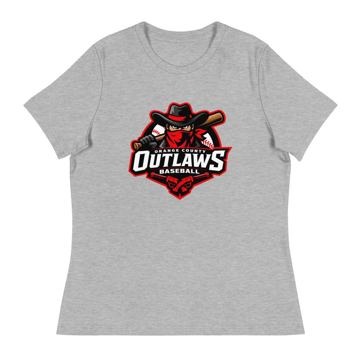 Performance | Women's Relaxed T Shirt | Orange County Outlaws | Emblem Logo