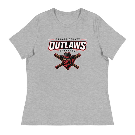 Performance | Women's Relaxed T Shirt | Orange County Outlaws | Vanguard Logo