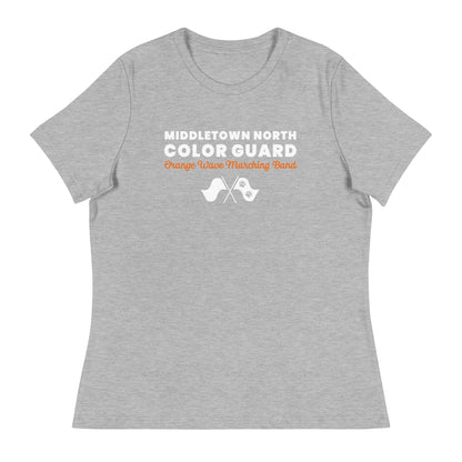 Performance | Women's Relaxed T Shirt | Orange Wave Marching Band | Modern Script Logo