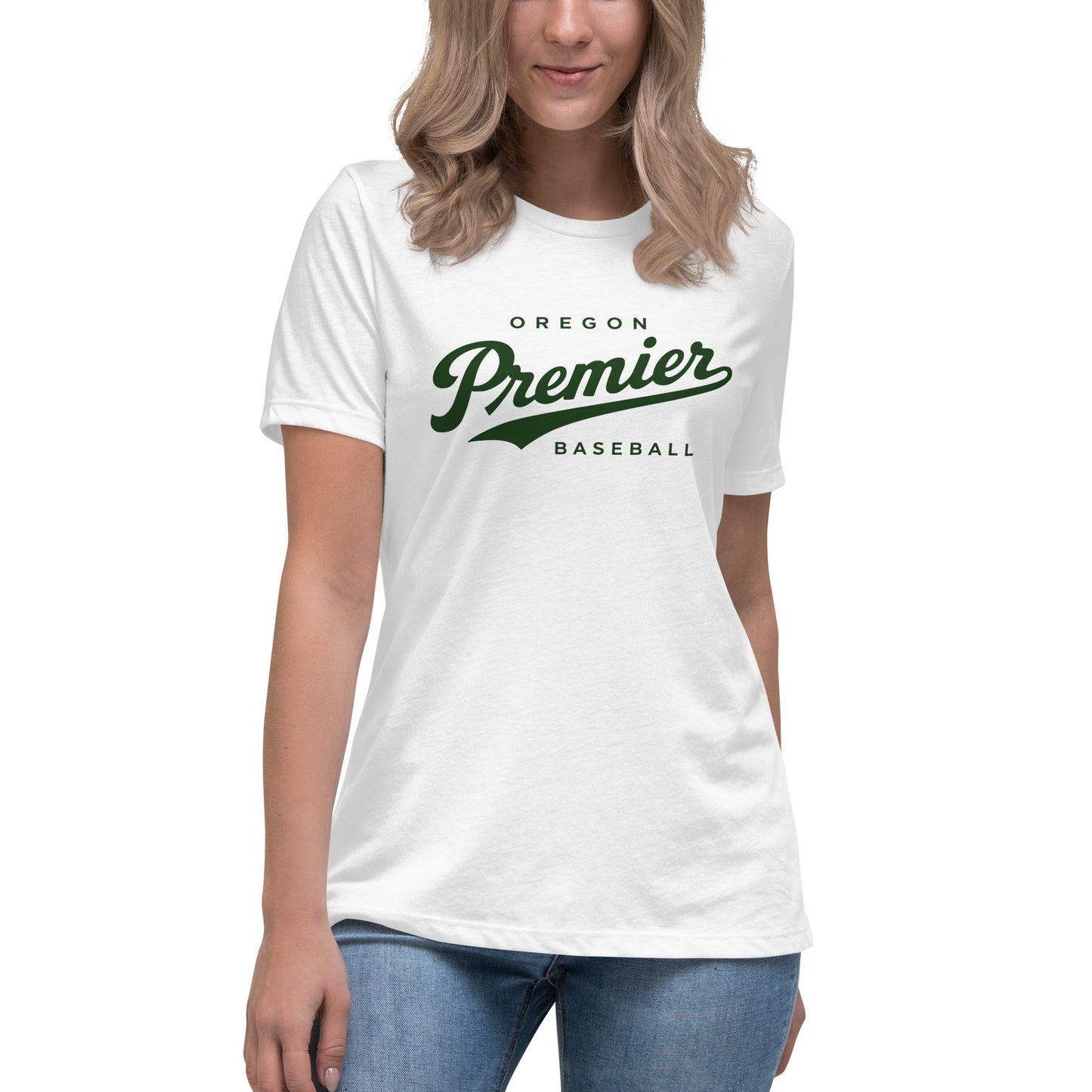 Performance | Women's Relaxed T Shirt | Oregon Premier Baseball | Premier Logo