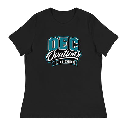 Performance | Women's Relaxed T Shirt | Ovations Elite Cheer | Crest Logo