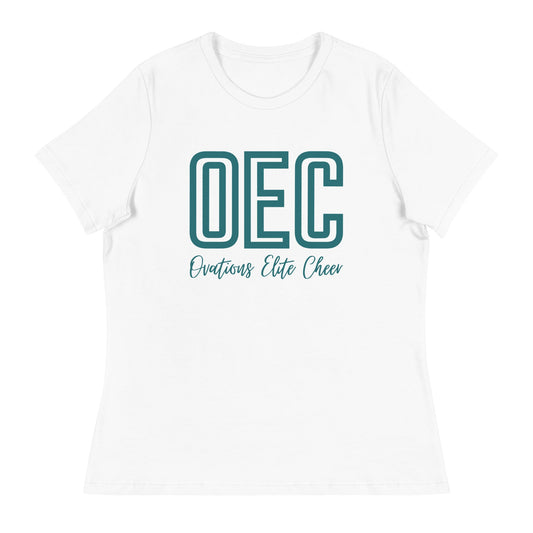 Performance | Women's Relaxed T Shirt | Ovations Elite Cheer | Script Logo