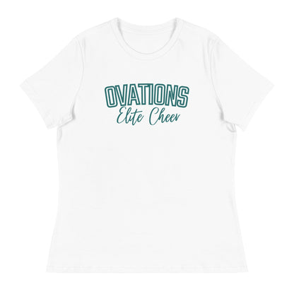 Performance | Women's Relaxed T Shirt | Ovations Elite Cheer | Vanguard Logo