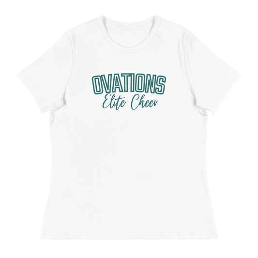 Performance | Women's Relaxed T Shirt | Ovations Elite Cheer | Vanguard Logo
