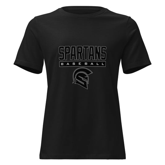 Performance | Women's Relaxed T Shirt | Owings Mills Spartans Baseball | Crest Logo