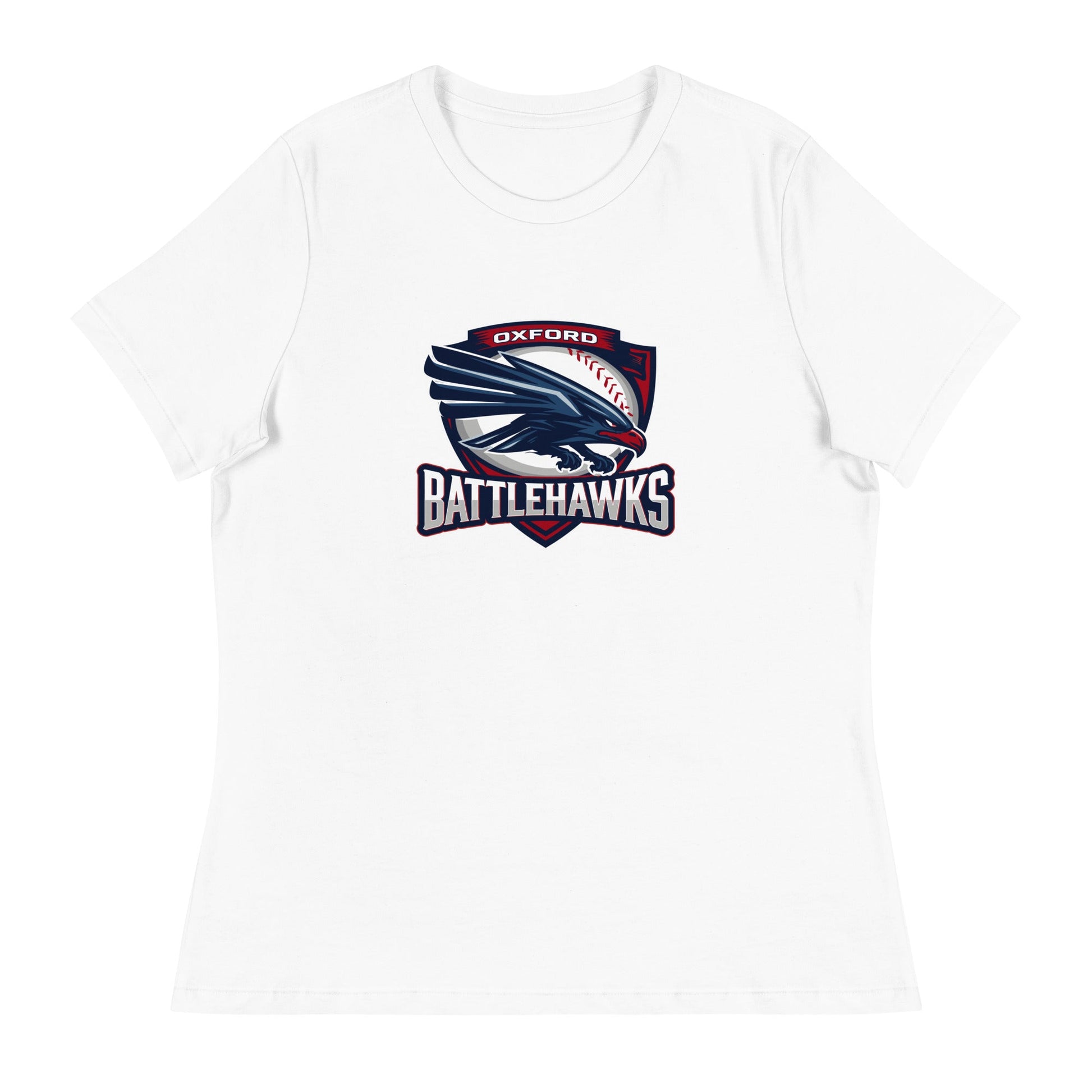 Performance | Women's Relaxed T Shirt | Oxford Battlehawks 13U | Badge Logo