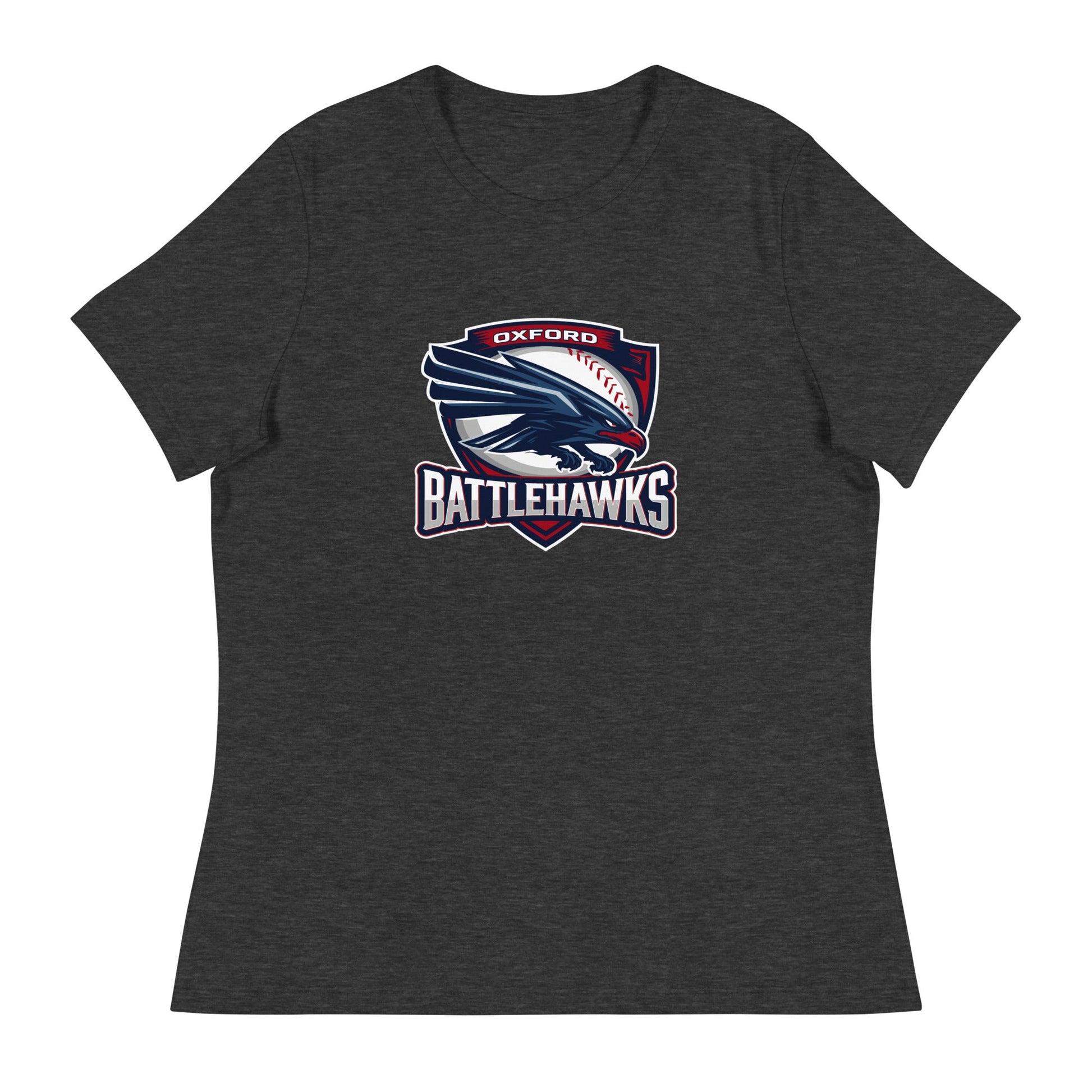 Performance | Women's Relaxed T Shirt | Oxford Battlehawks 13U | Badge Logo