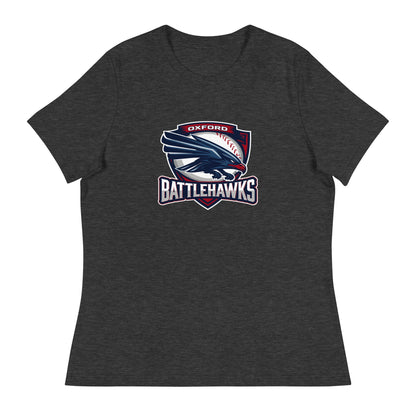 Performance | Women's Relaxed T Shirt | Oxford Battlehawks 13U | Badge Logo