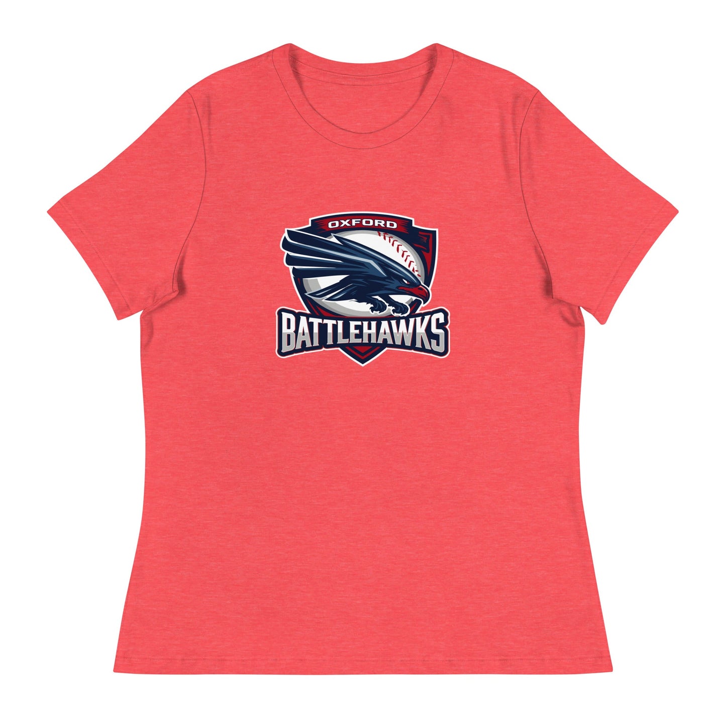 Performance | Women's Relaxed T Shirt | Oxford Battlehawks 13U | Badge Logo