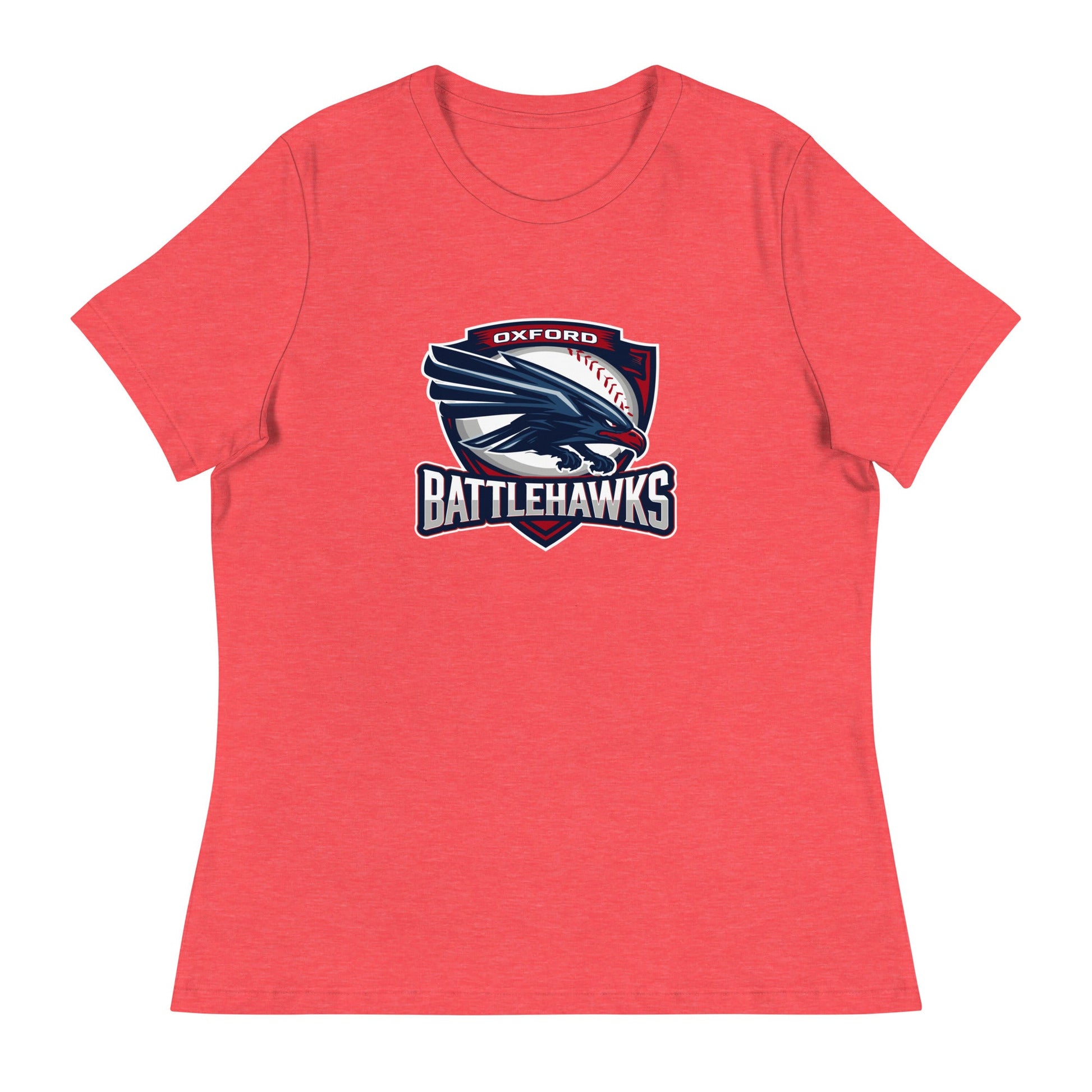 Performance | Women's Relaxed T Shirt | Oxford Battlehawks 13U | Badge Logo