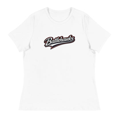 Performance | Women's Relaxed T Shirt | Oxford Battlehawks 13U | Mark Logo