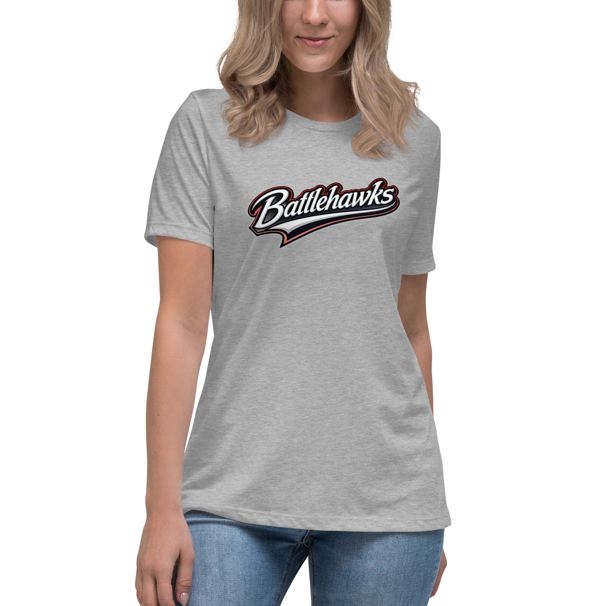 Performance | Women's Relaxed T Shirt | Oxford Battlehawks 13U | Mark Logo