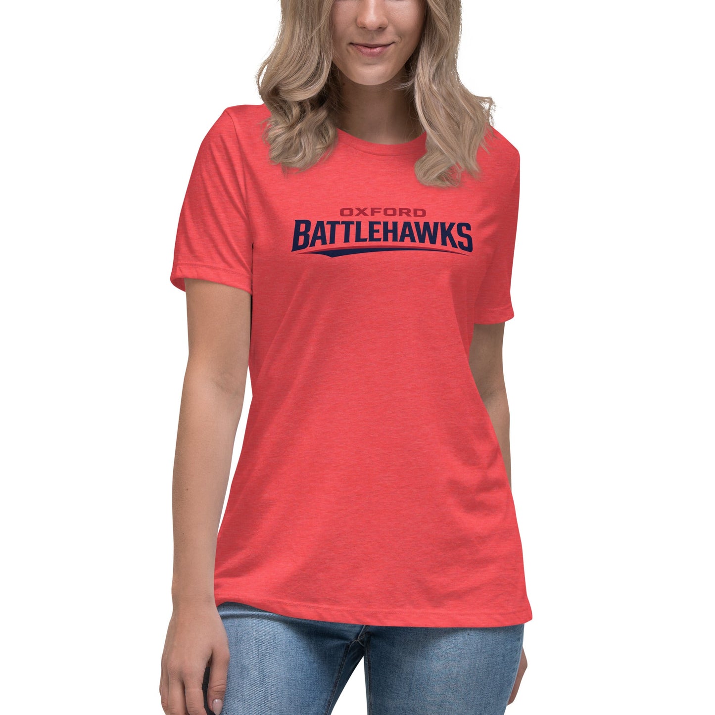 Performance | Women's Relaxed T Shirt | Oxford Battlehawks 13U | Raptor Logo