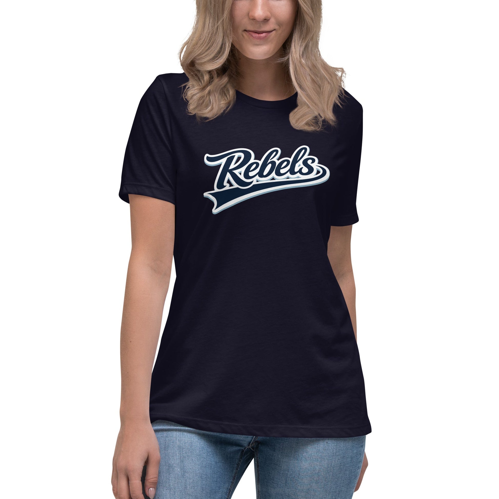 Performance | Women's Relaxed T Shirt | Oxford Rebels 12U | Mark Logo