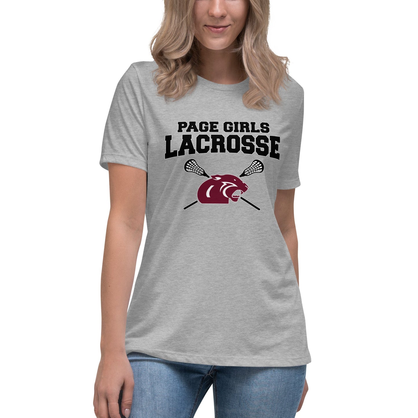 Performance | Women's Relaxed T Shirt | Page Middle Girls Lacrosse