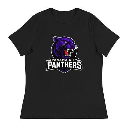 Performance | Women's Relaxed T Shirt | Panama City Panthers | Mascot Logo