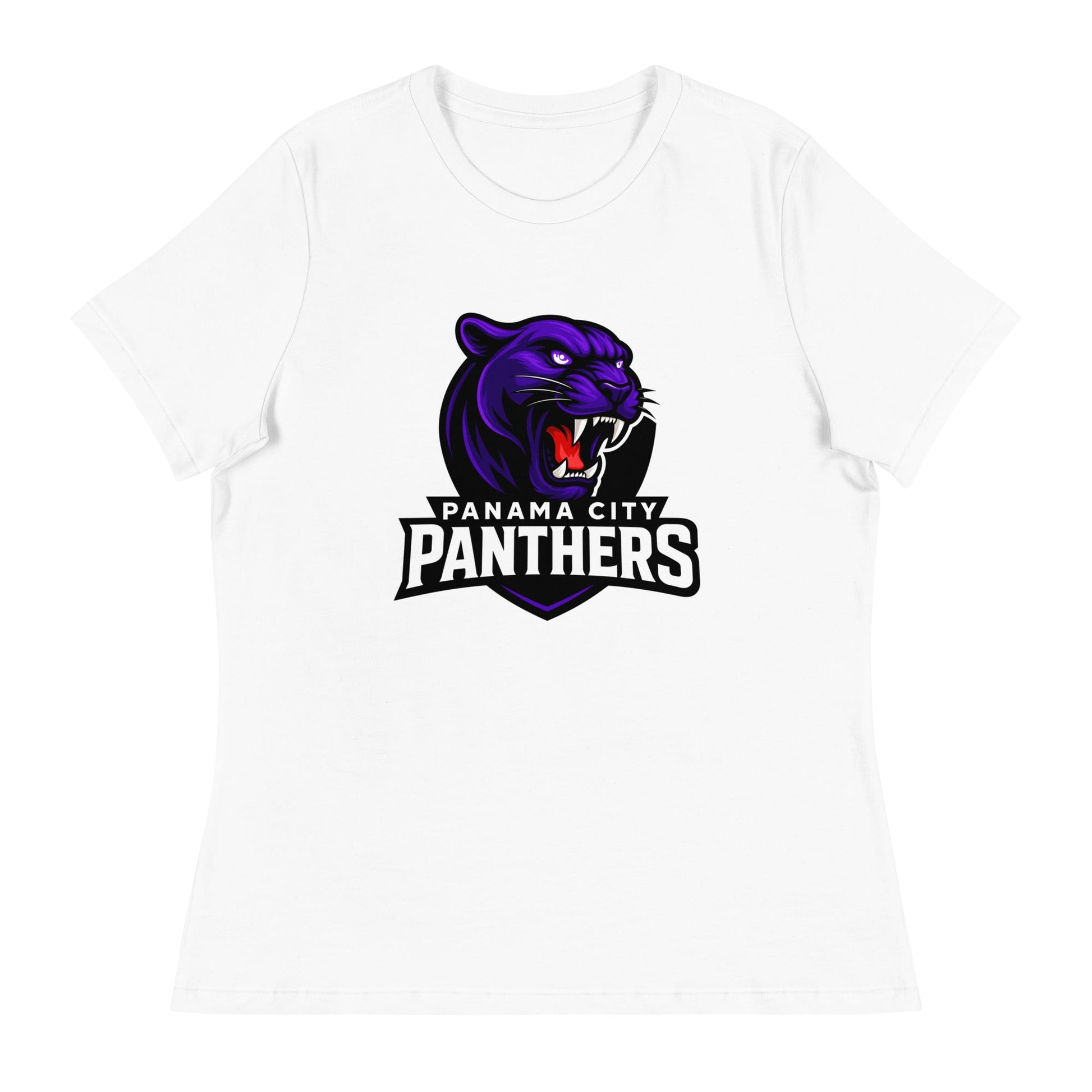Performance | Women's Relaxed T Shirt | Panama City Panthers | Mascot Logo