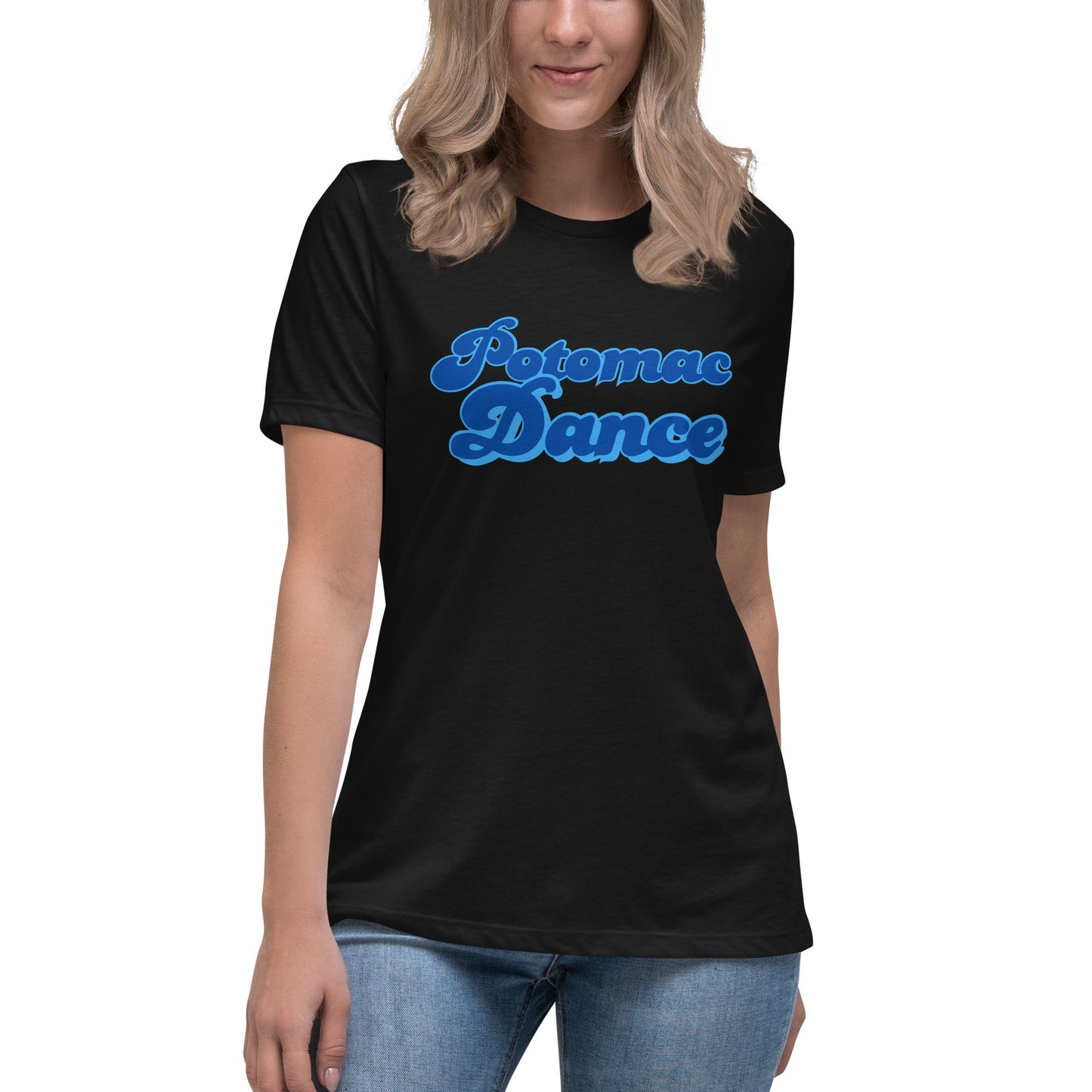 Performance | Women's Relaxed T Shirt | PANTHER ROYALE | Potomac Dance Logo