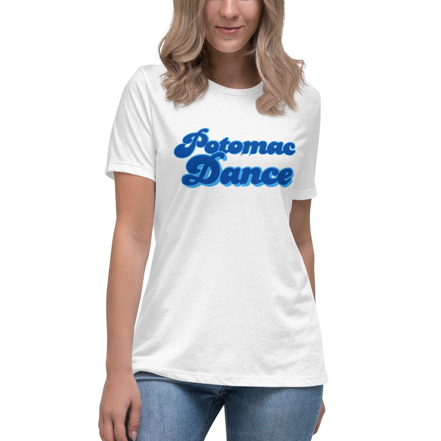 Performance | Women's Relaxed T Shirt | PANTHER ROYALE | Potomac Dance Logo