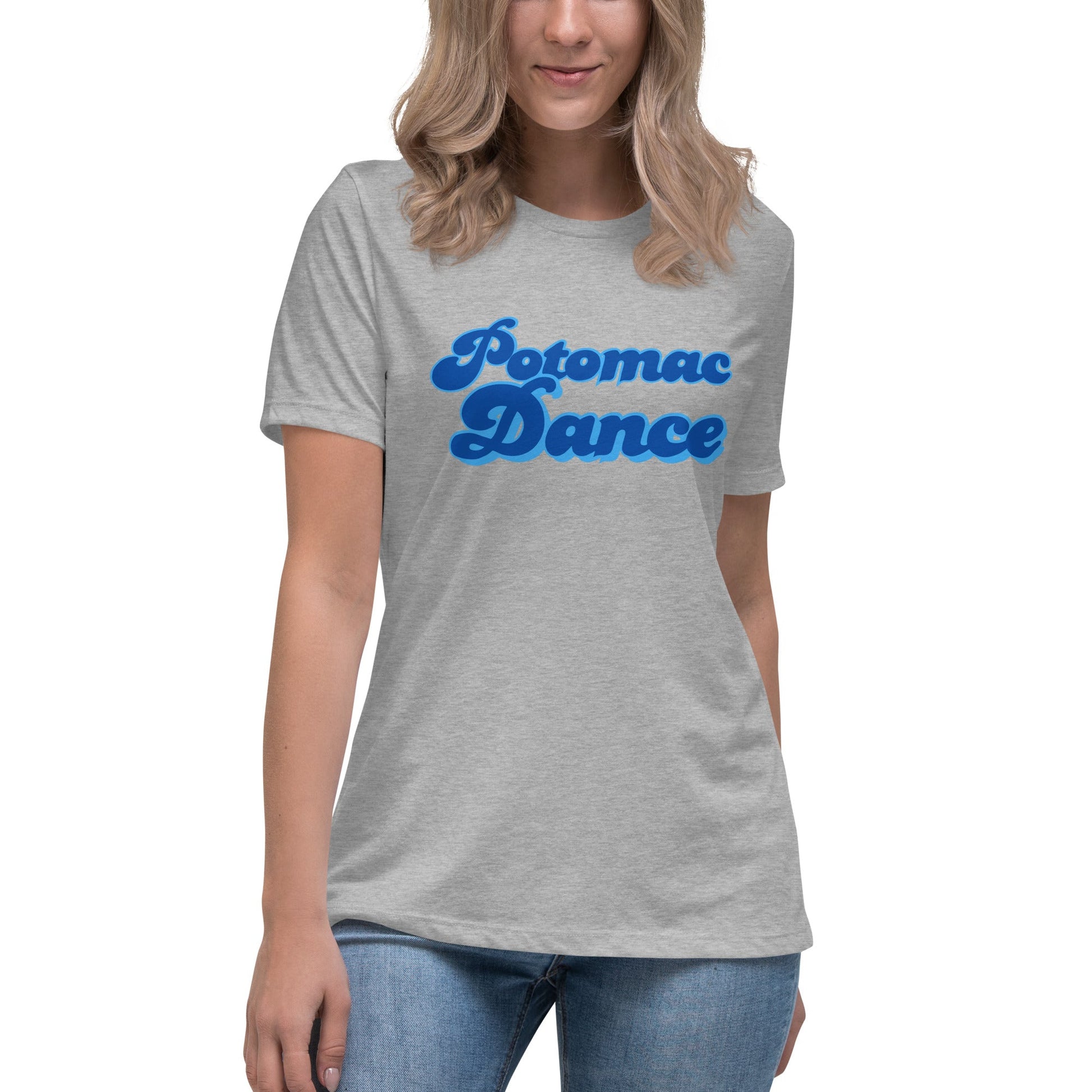 Performance | Women's Relaxed T Shirt | PANTHER ROYALE | Potomac Dance Logo