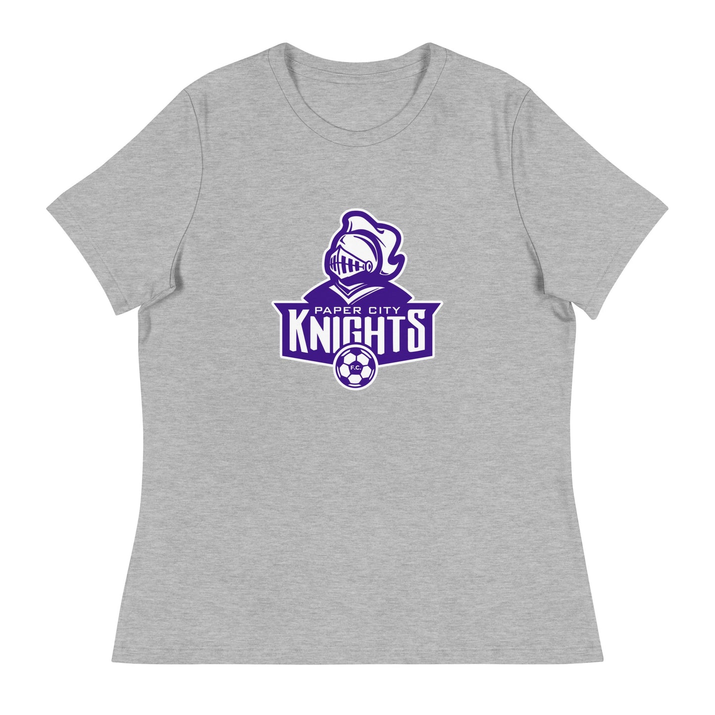 Performance | Women's Relaxed T Shirt | Paper City Futbol Club | Emblem Logo
