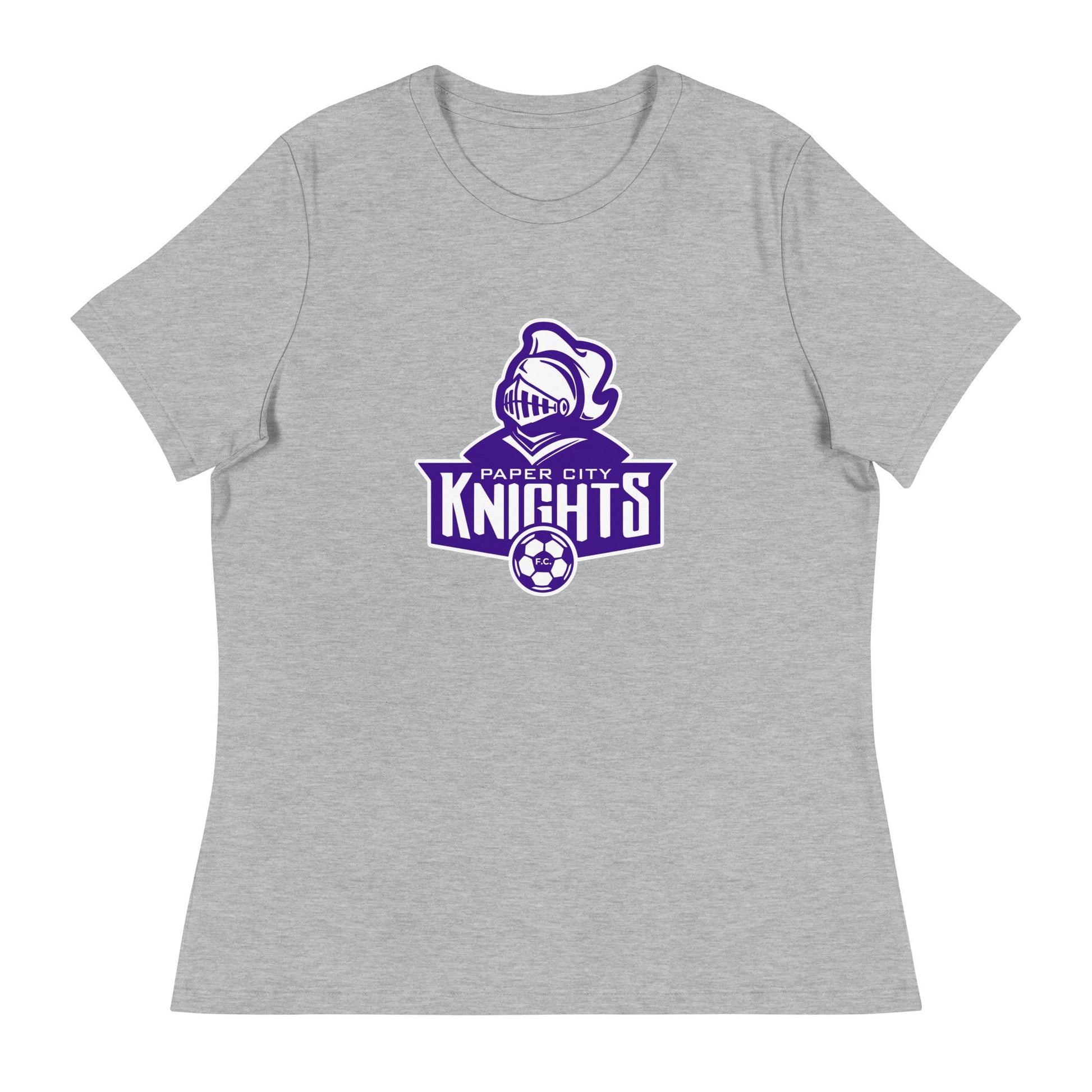 Performance | Women's Relaxed T Shirt | Paper City Futbol Club | Emblem Logo